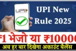 UPI New Rule 2025